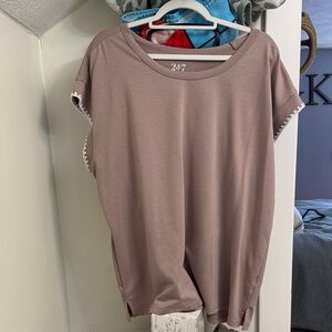 Maurices Dusty Pink Short Sleeve Top